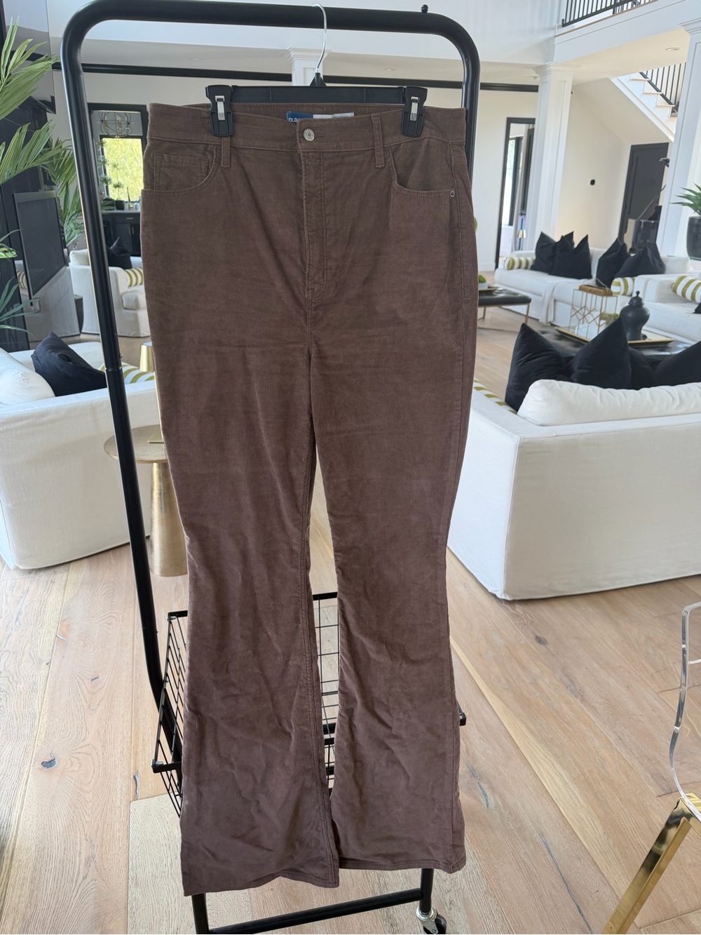 Old Navy Dark Brown Corduroy Flare Pants
